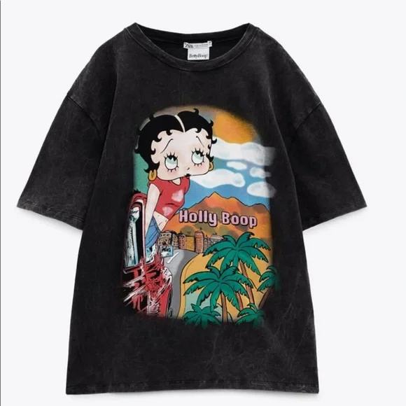 Zara | Tops | Betty Boop Tshirt | Poshmark